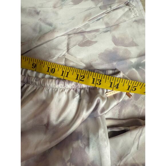 Danskin Women's Floral Satin Pajamas Set Size L - Picture 11 of 12